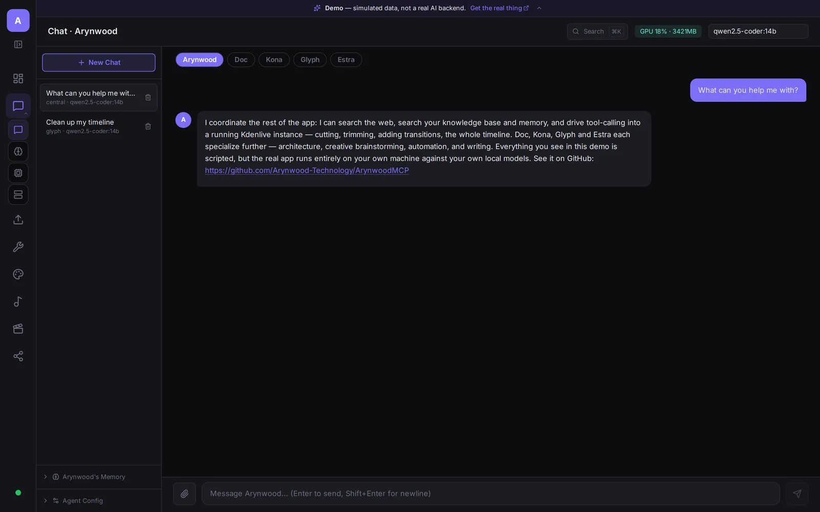 Screenshot of Arynwood_MCP